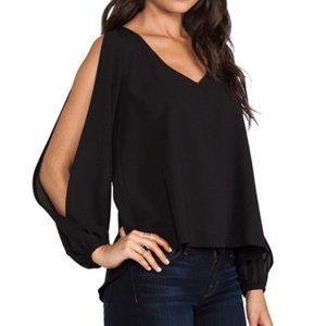 NWT LOVERS + FRIENDS DAYDREAM OPEN SHOULDER BLOUSE